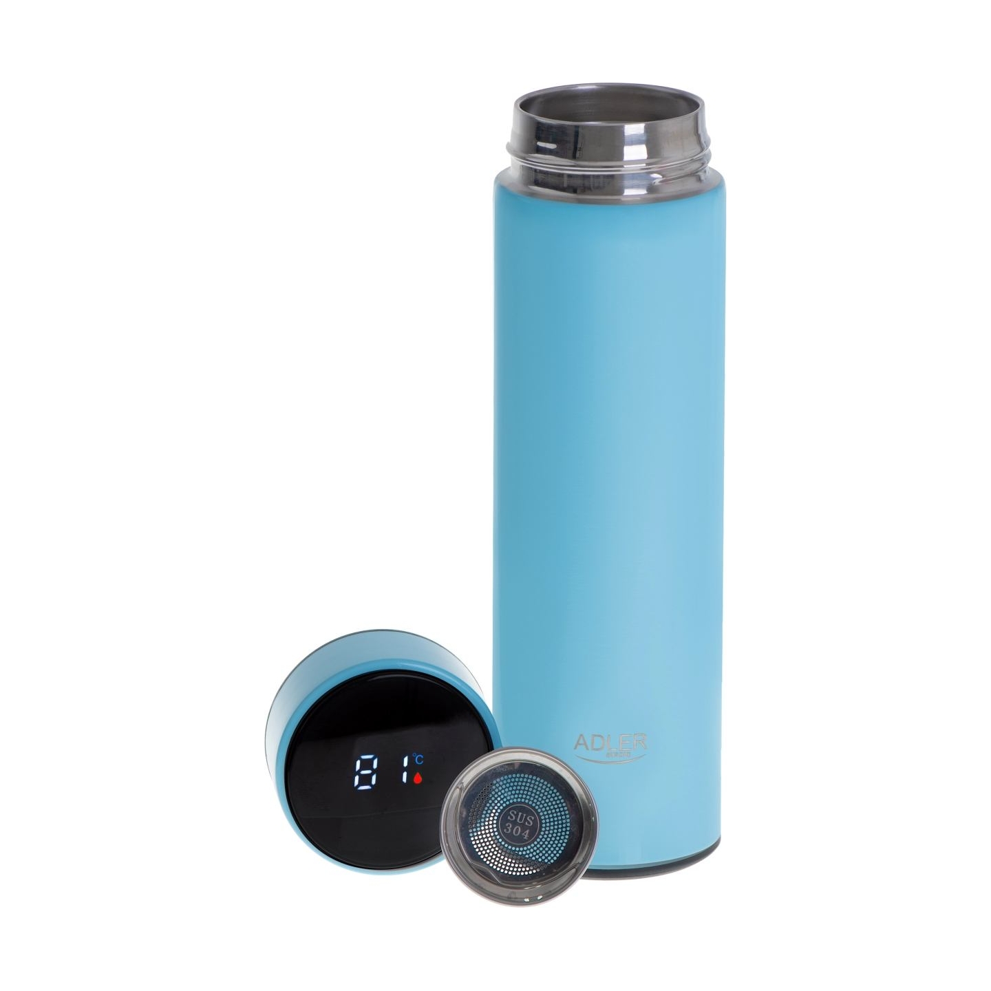 Adler | Thermal Flask | AD 4506bl | Material Stainless steel/Silicone | Blue