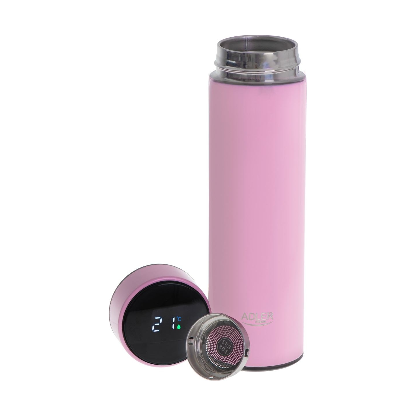 Adler | Thermal Flask | AD 4506p | Material Stainless steel/Silicone | Pink