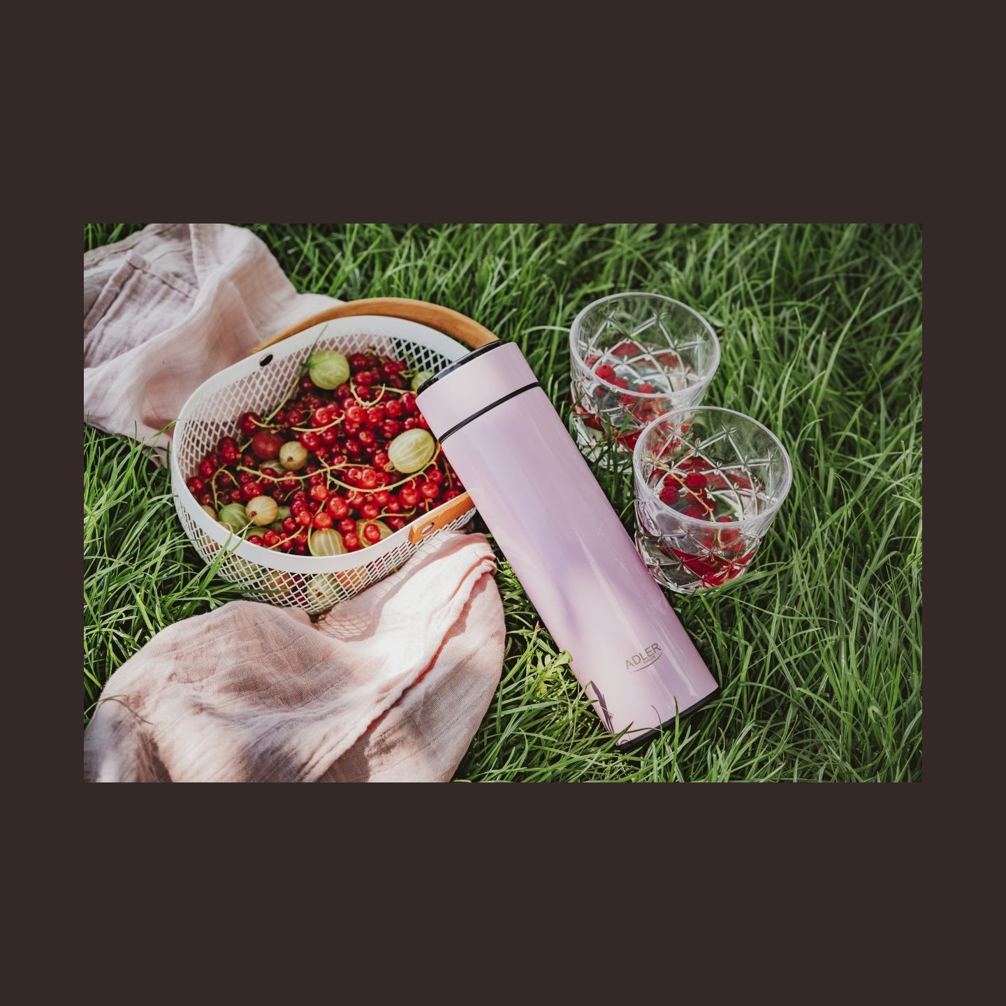 Adler | Thermal Flask | AD 4506p | Material Stainless steel/Silicone | Pink