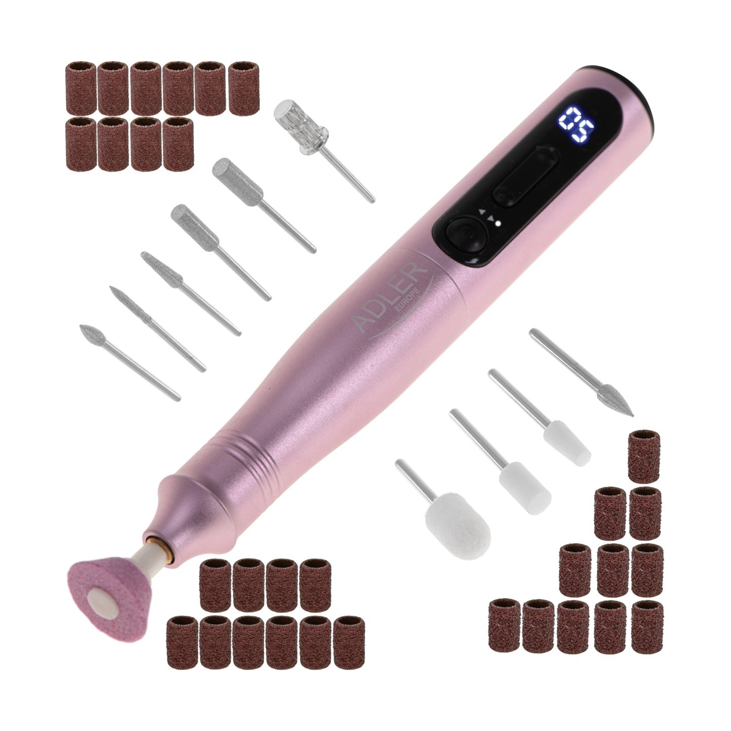 Adler | Electric Nail Drill Set | AD 2181 | Number of power levels 5 | Pink