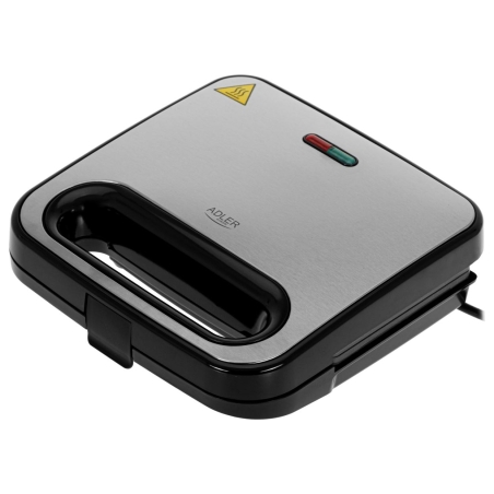 Adler Sandwich Maker | AD 3076 | 1000 W | Number of plates 1 | Black/Silver