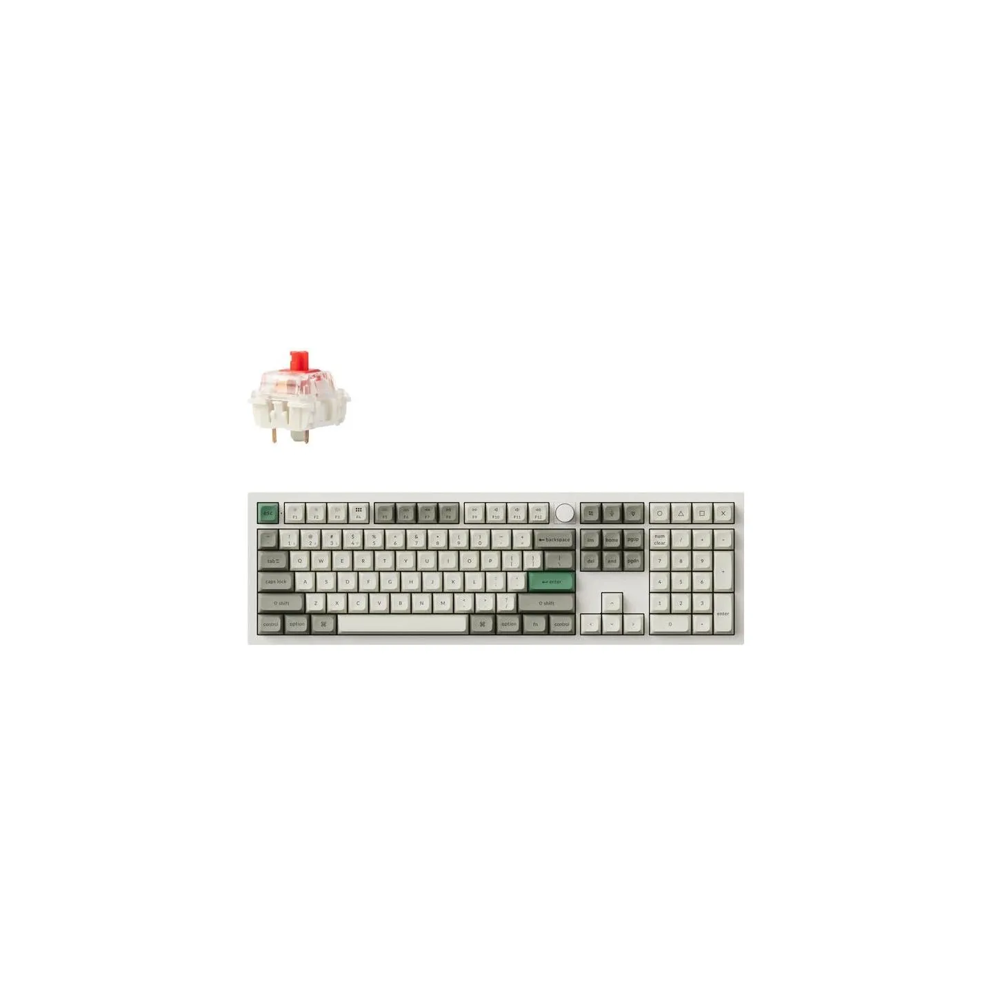 Keychron KEYBOARD WRL Q6 MAX RGB/SHELL WHITE Q6M-P1 KEYCHRON