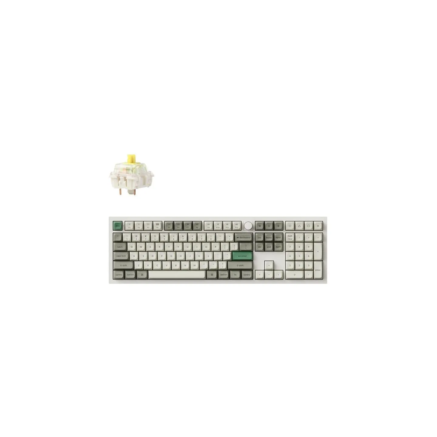 Keychron KEYBOARD WRL Q6 MAX RGB/SHELL WHITE Q6M-P4 KEYCHRON