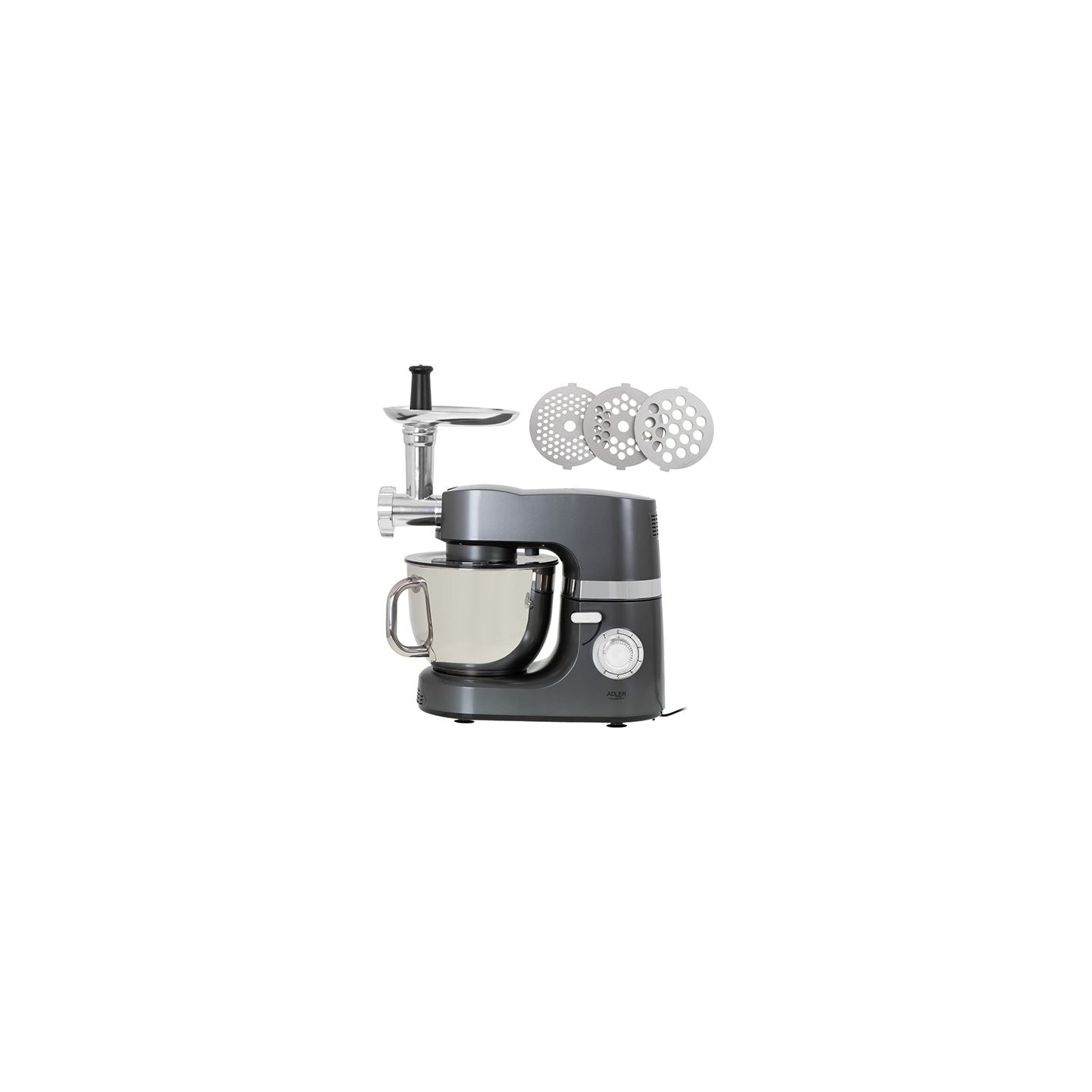 Adler | Planetary Food Processor | AD 4221 | 1200 W | Number of speeds 6 | Bowl capacity 7 L | Meat mincer | Steel