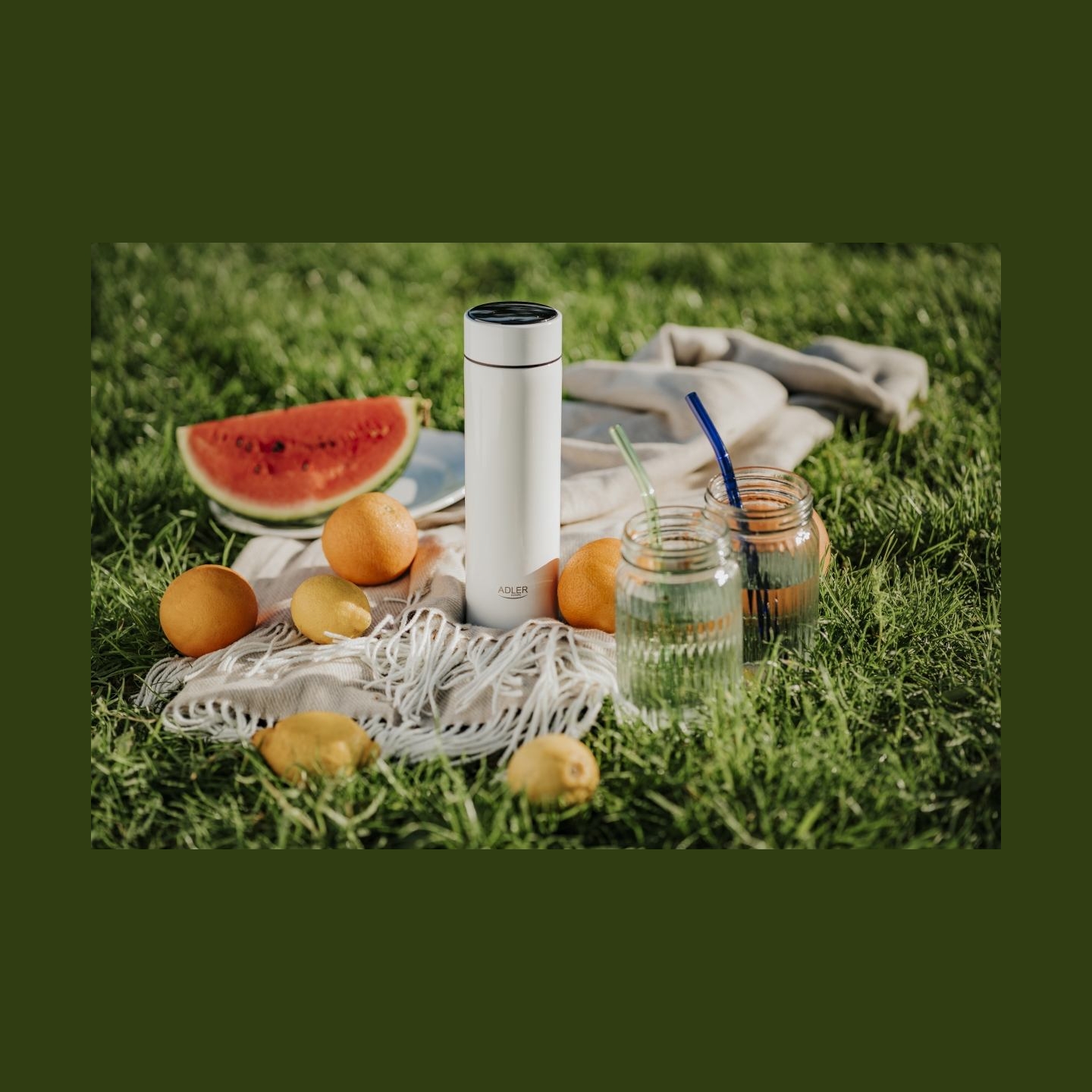 Adler | Thermal Flask | AD 4506w | Material Stainless steel/Silicone | White