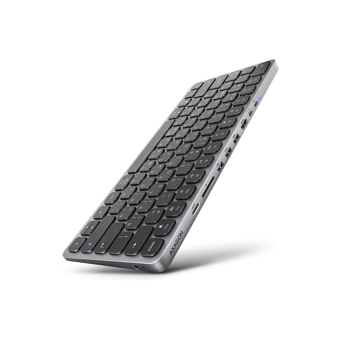 Axagon HMC-KB-CRL hub + keyboa rd 5Gbps HDMI PD Cyrili