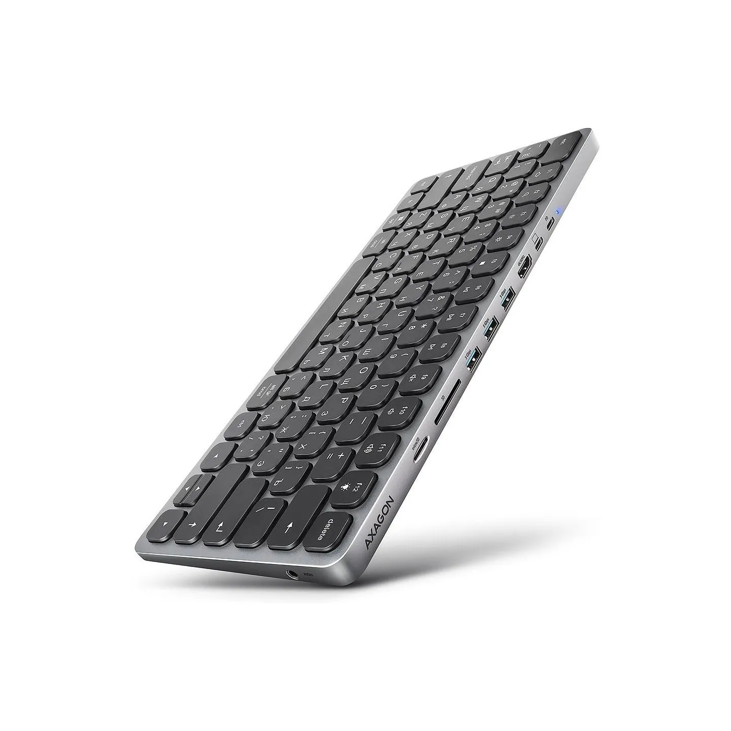 Axagon KEYBOARD + I/O HUB 9IN1/0.6M HMC-KB-CRL AXAGON