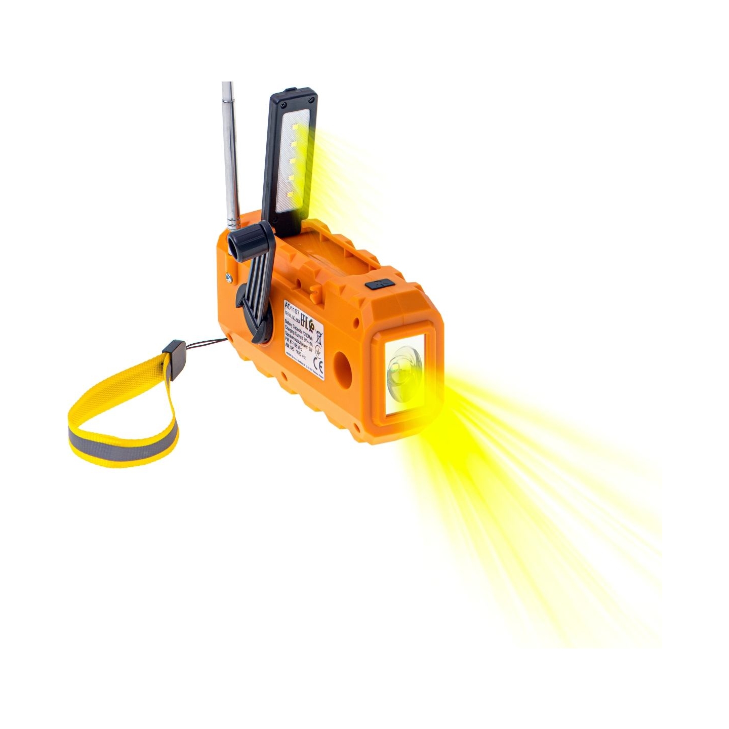 Adler | Portable radio with flashlight | AD 1197 | Alarm function