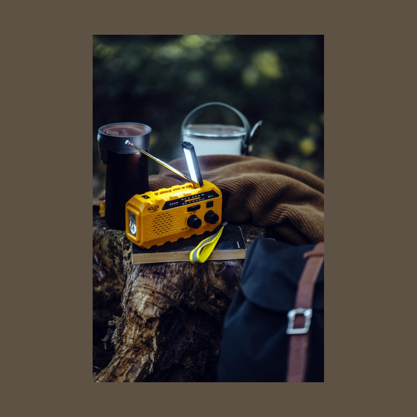 Adler | Portable radio with flashlight | AD 1197 | Alarm function