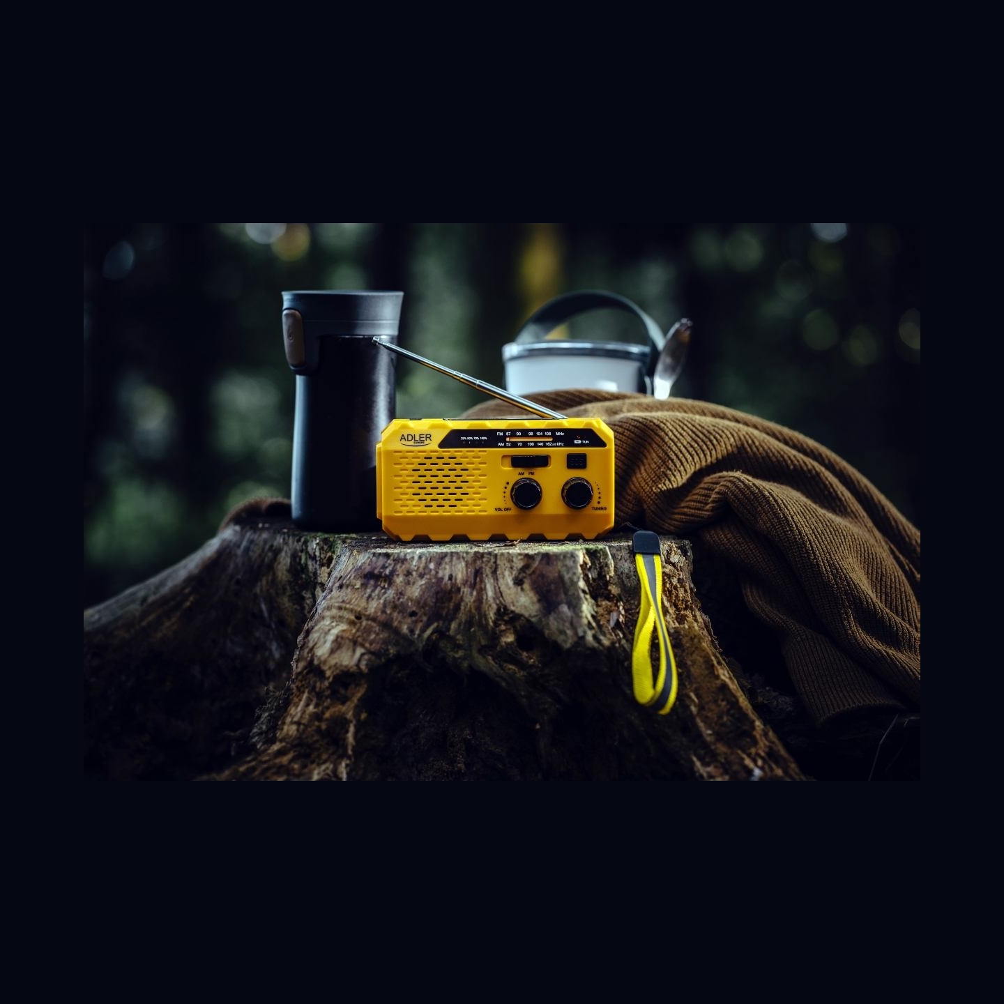 Adler | Portable radio with flashlight | AD 1197 | Alarm function