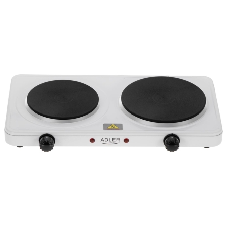 Adler Hot Plate | AD 6520 | Number of burners/cooking zones 2 | White | Electric