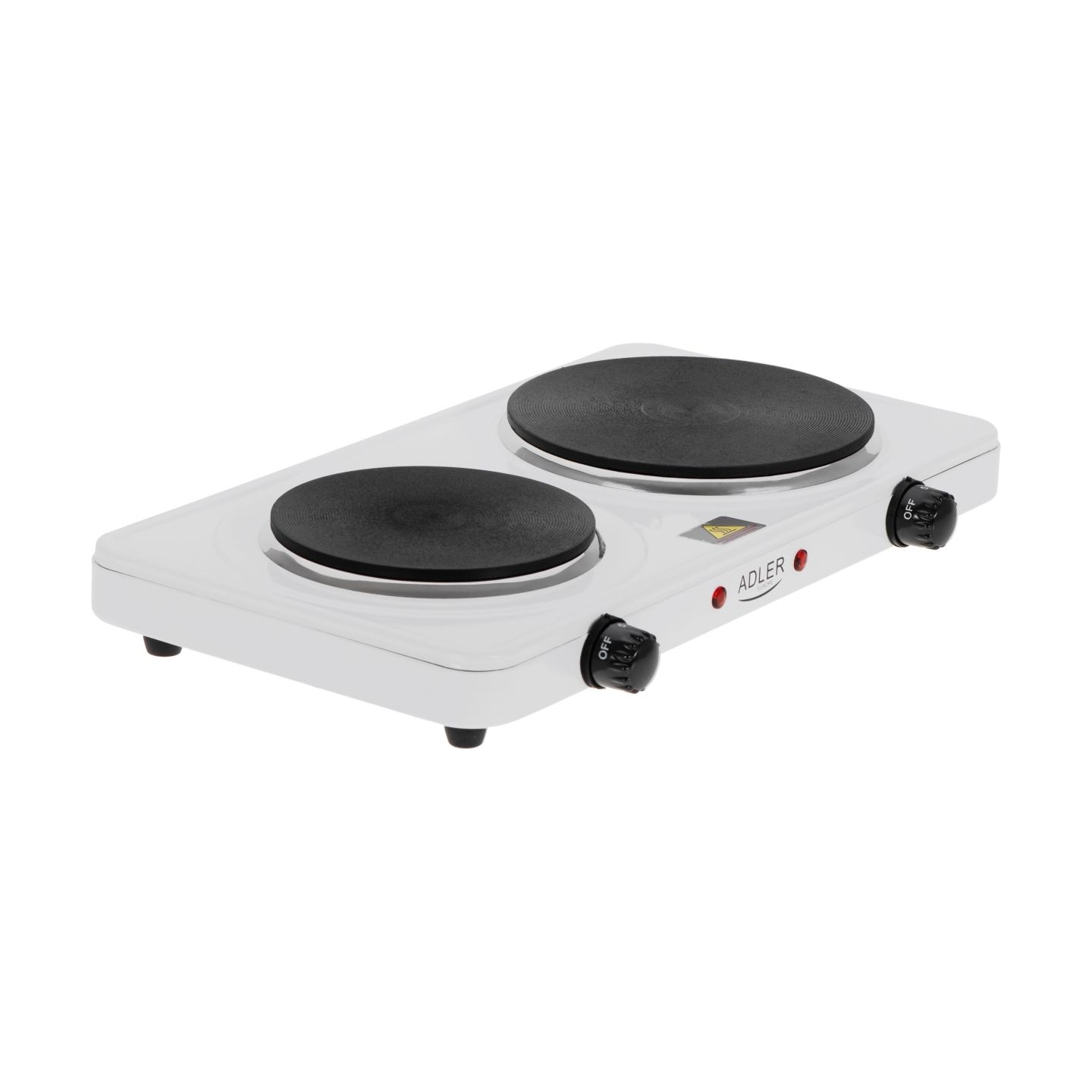 Adler Hot Plate | AD 6520 | Number of burners/cooking zones 2 | White | Electric