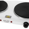 Adler Hot Plate | AD 6520 | Number of burners/cooking zones 2 | White | Electric