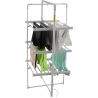 Adler | Foldable Electric Clothes Dryer | AD 7829 | 300 W | Silver/White