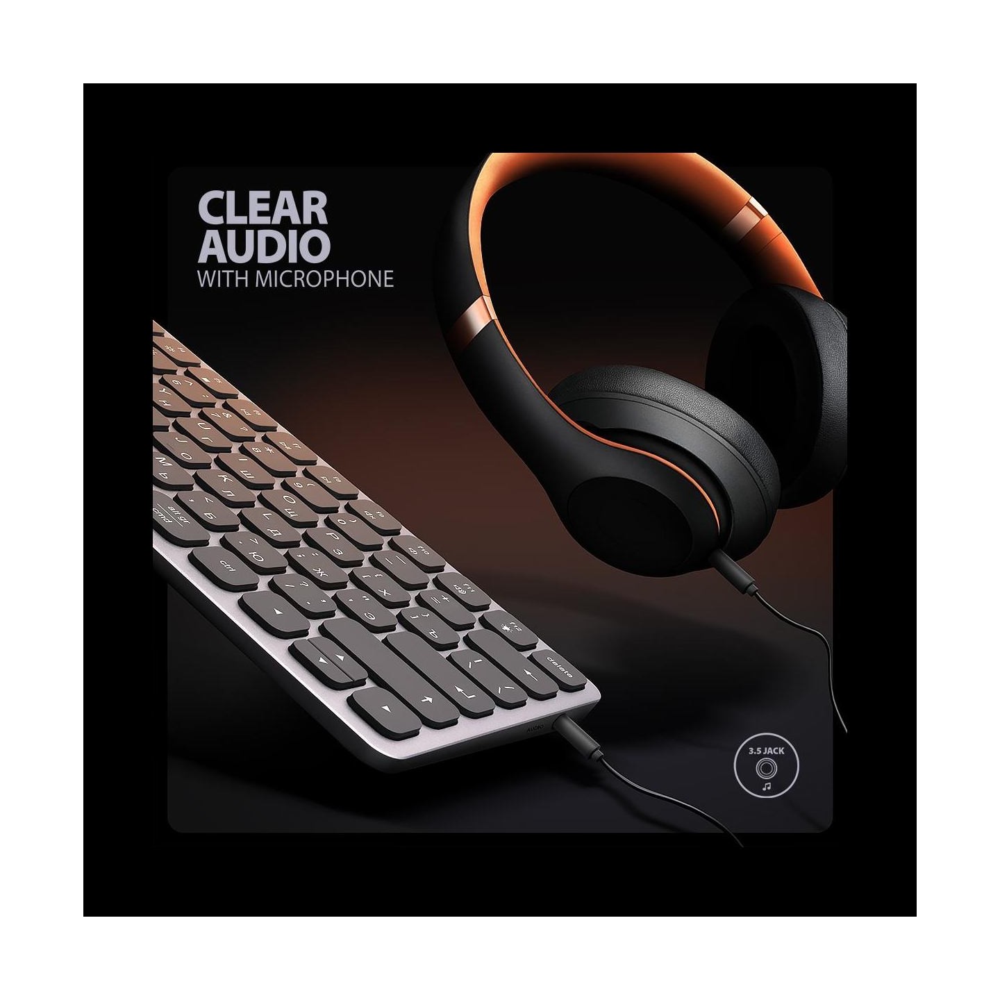 Axagon HMC-KB-CRL hub + keyboa rd 5Gbps HDMI PD Cyrili