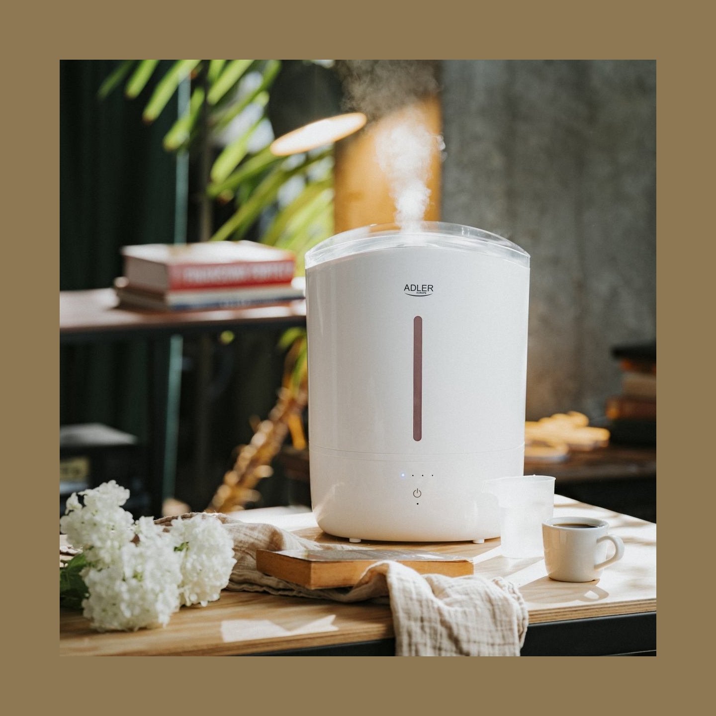 Adler Humidifier | AD 7971 | 30 W | Water tank capacity 5 L | Ultrasonic | Humidification capacity 100-250 ml/hr | White
