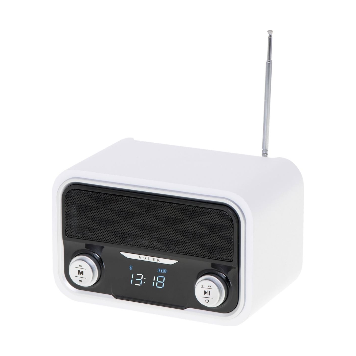 Adler | Bluetooth Radio | AD 1185 | AUX in | White