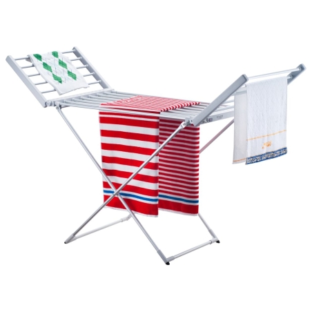 Adler | Foldable electric clothes drying rack | AD 7821 | 220 W | Silver/White