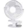 Adler Rechargeable fan with clip | AD 7335 | Table Fan | 6 W | Diameter 12.7 cm | Number of speeds 3 | Oscillation | White
