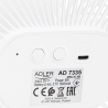 Adler Rechargeable fan with clip | AD 7335 | Table Fan | 6 W | Diameter 12.7 cm | Number of speeds 3 | Oscillation | White