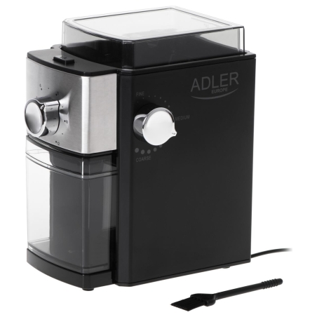 Adler | Coffee Grinder | AD 4448 | 300 W | Coffee beans capacity 250 g | Number of cups 12 per container pc(s) | Black