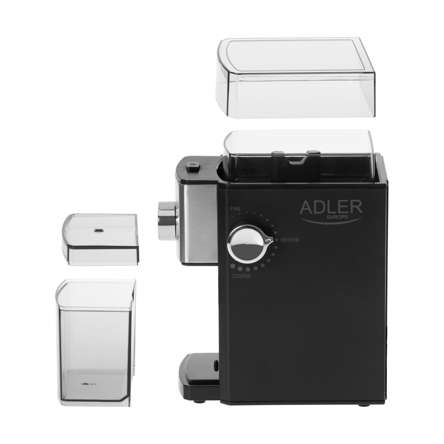 Adler | Coffee Grinder | AD 4448 | 300 W | Coffee beans capacity 250 g | Number of cups 12 per container pc(s) | Black
