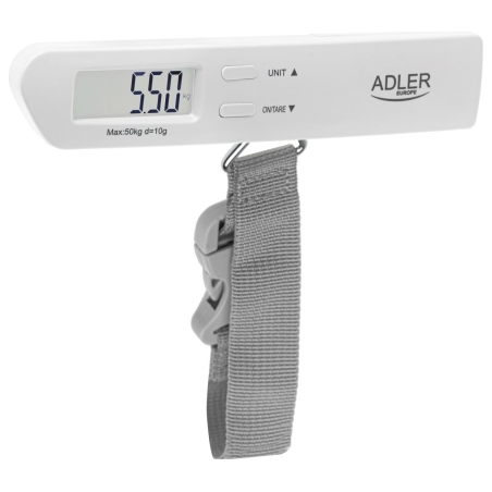 Adler | Travel Luggage Scale | AD 8191 | Maximum weight (capacity) 50 kg | Accuracy 10 g | Grey