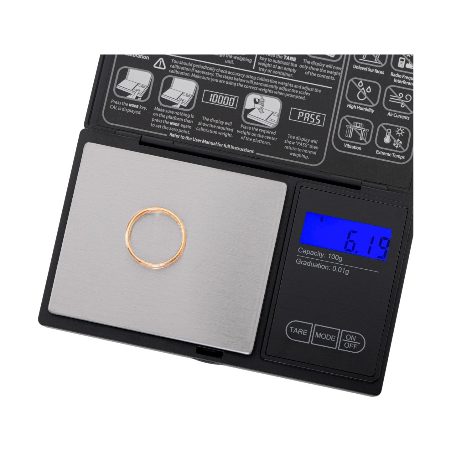 Adler | Precision Scale | AD 3176 | Maximum weight (capacity) 0.1 kg | Black