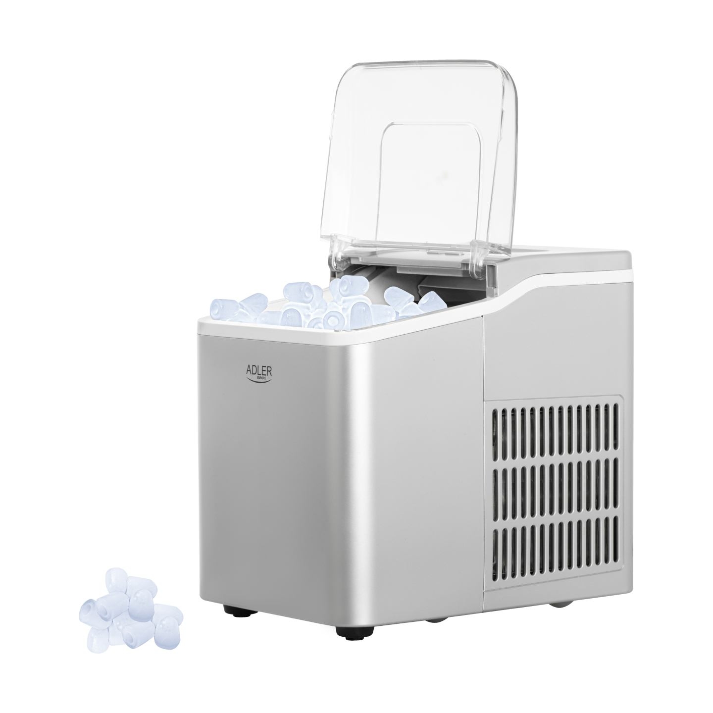 Adler | Ice Maker | AD 8086 | Power 100 W | Silver