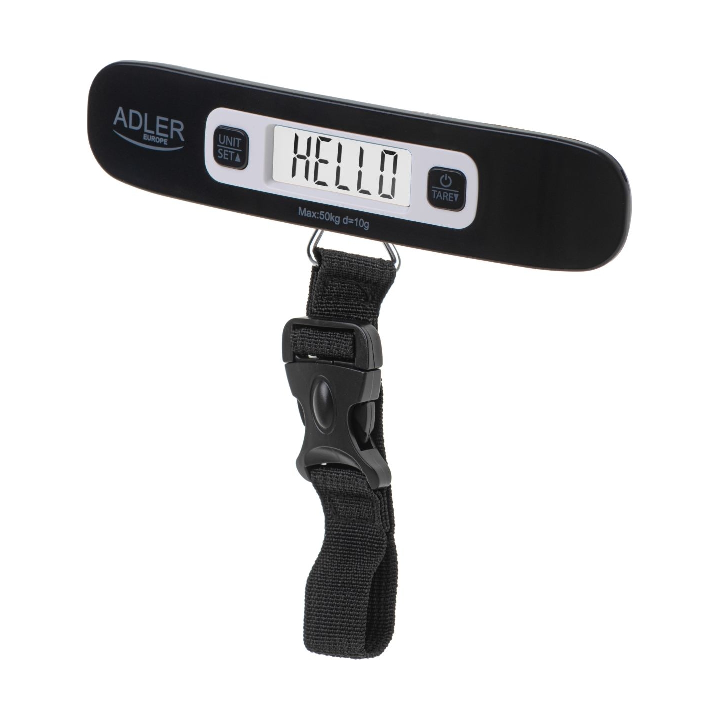 Adler | Travel Luggage Scale | AD 8190 | Maximum weight (capacity) 50 kg | Accuracy 10 g | Black