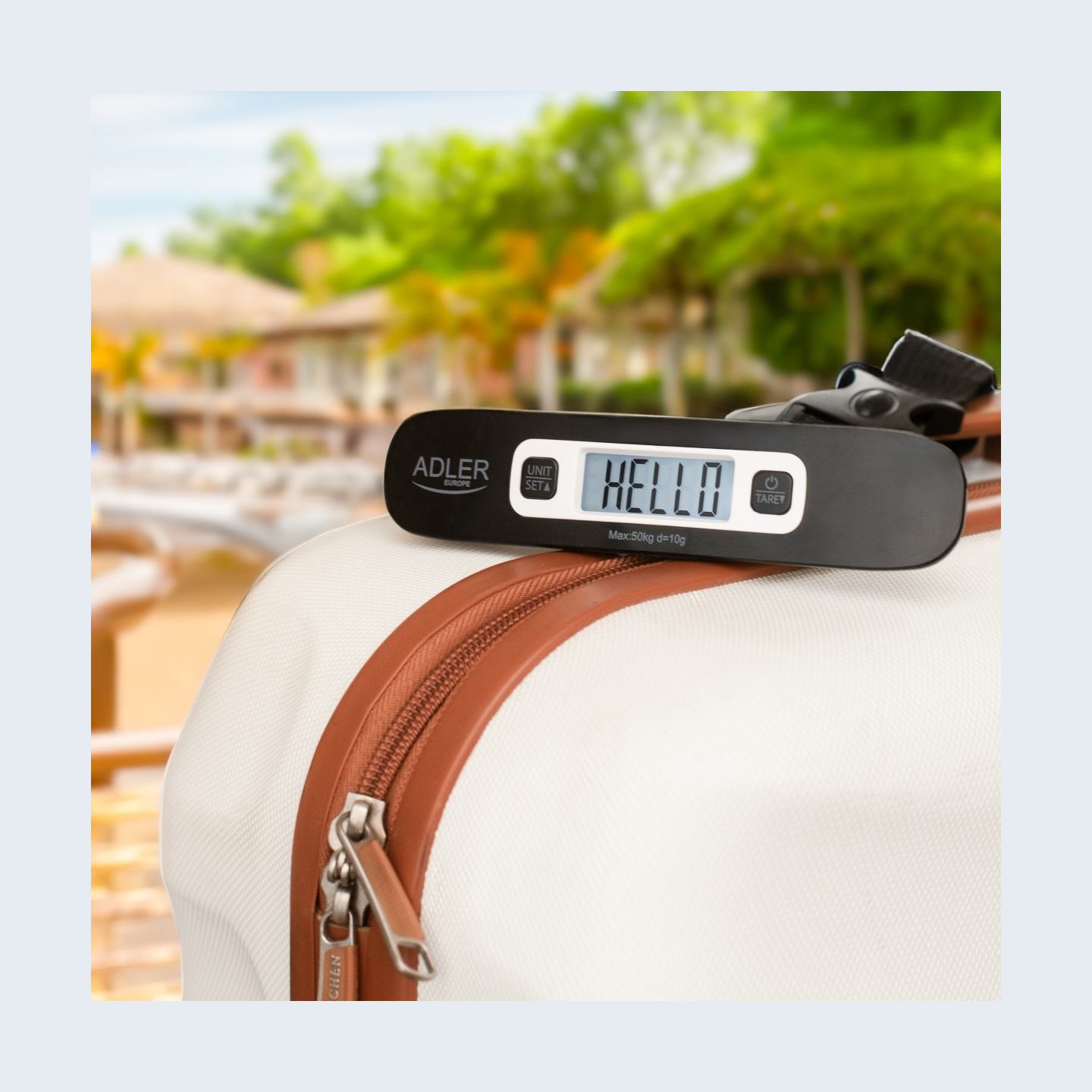 Adler | Travel Luggage Scale | AD 8190 | Maximum weight (capacity) 50 kg | Accuracy 10 g | Black