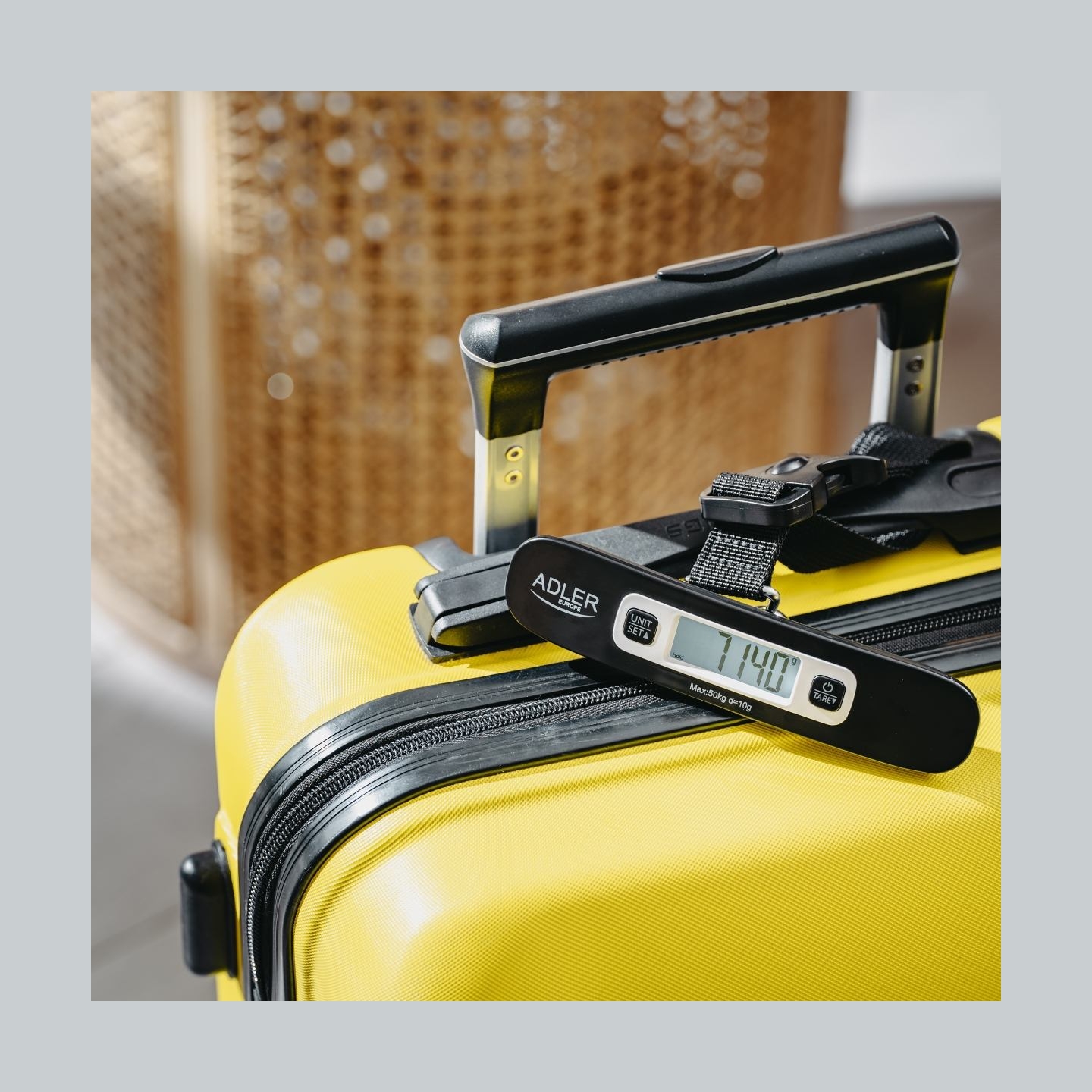 Adler | Travel Luggage Scale | AD 8190 | Maximum weight (capacity) 50 kg | Accuracy 10 g | Black