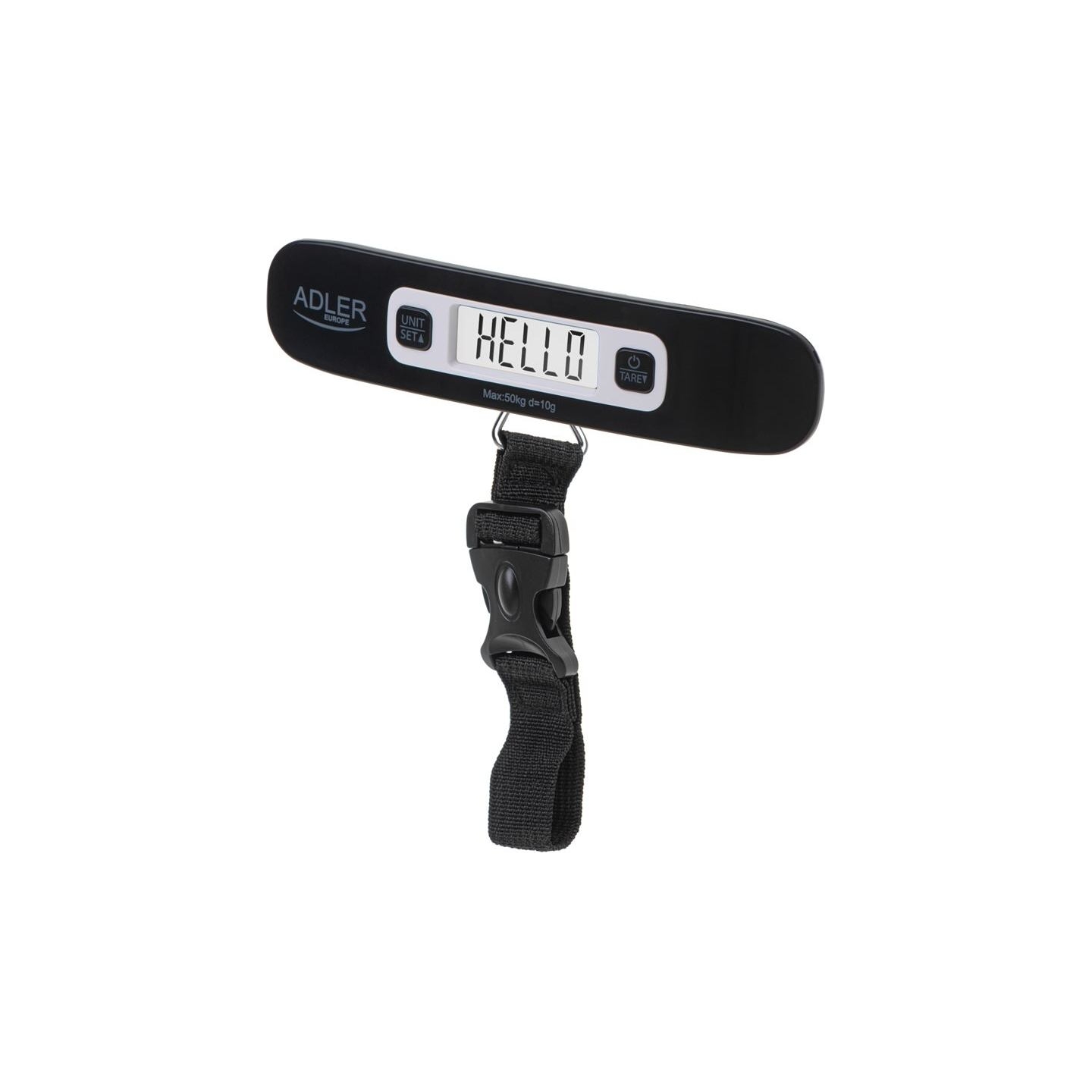 Adler | Travel Luggage Scale | AD 8190 | Maximum weight (capacity) 50 kg | Accuracy 10 g | Black