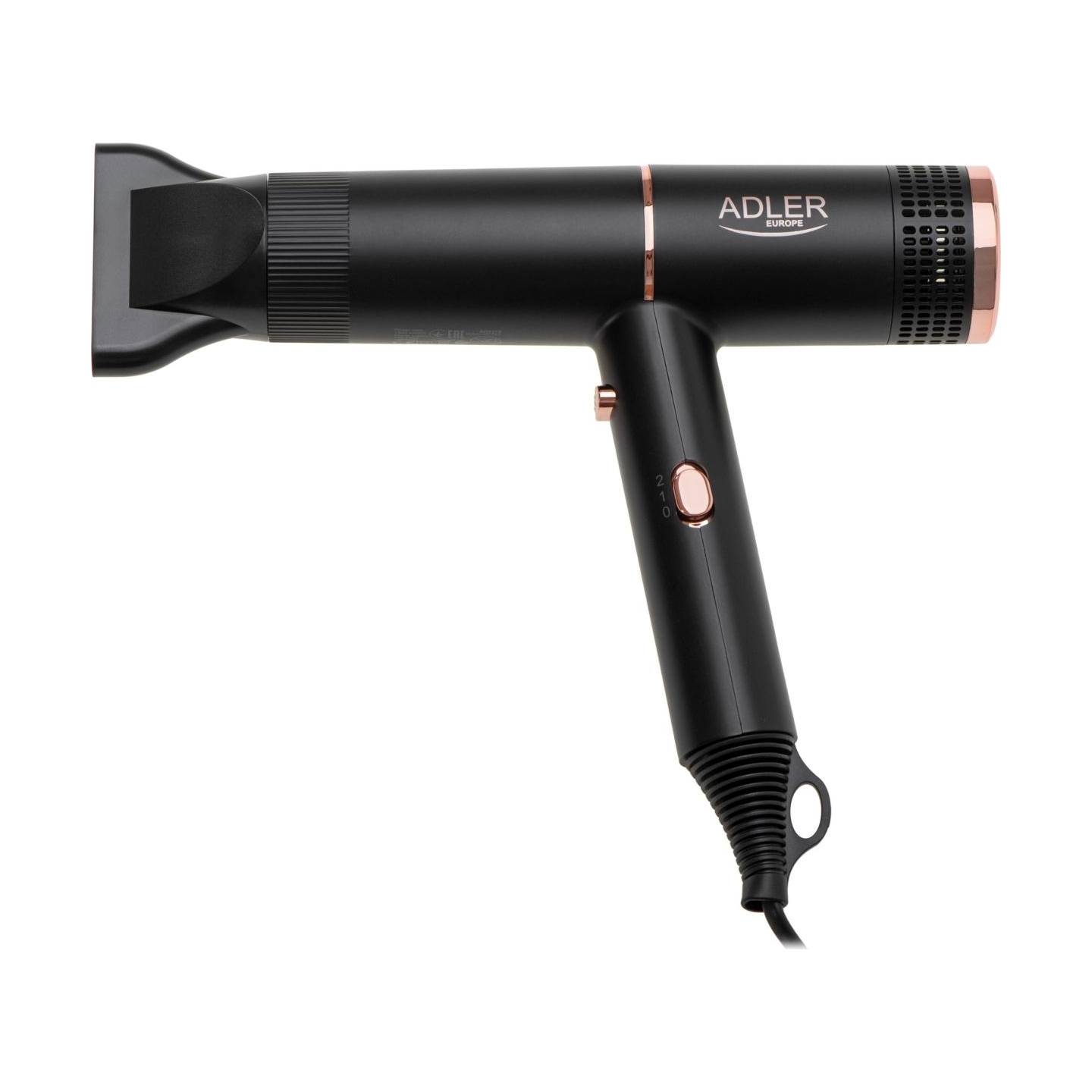 Adler Hair Dryer | AD 2278 | 1400 W | Number of temperature settings 2 | Ionic function | Black