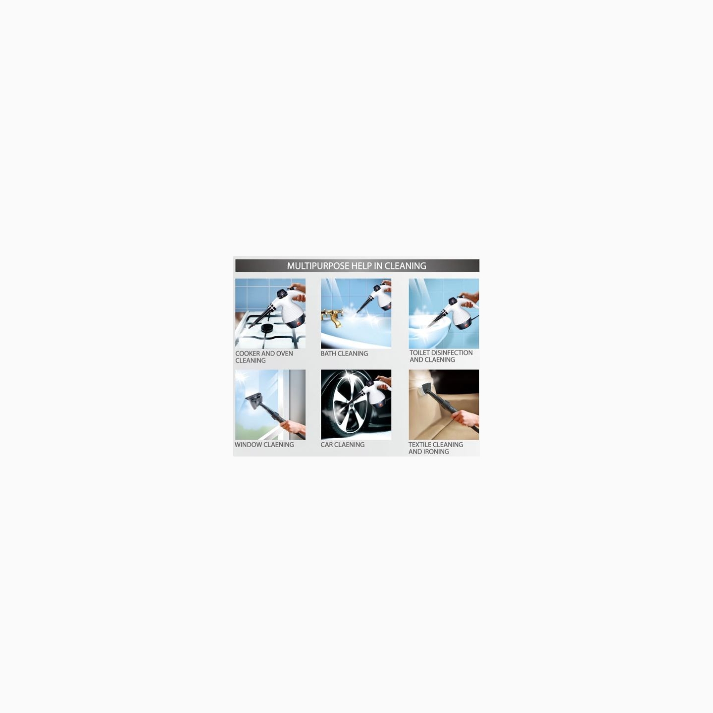 Camry | Steam cleaner | CR 7021 | Power 1100 W | Steam pressure 3.5 bar | Water tank capacity 0.35 L | White