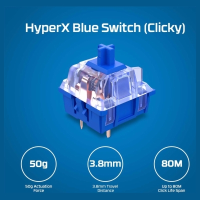 Hyperx KEYBOARD ALLOY ORIGINS CORE/PBT HX BLUE 639N8AA#ABA HYPERX