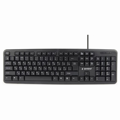 Gembird KEYBOARD STANDART USB RUS/BLACK KB-U-103-RU GEMBIRD