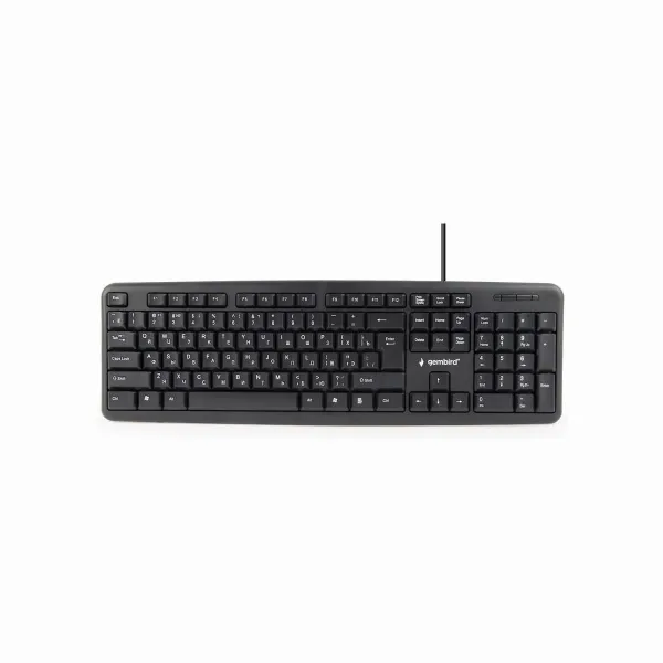 Gembird KEYBOARD STANDART USB RUS/BLACK KB-U-103-RU GEMBIRD