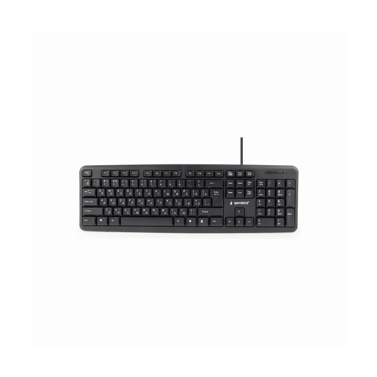 Gembird KEYBOARD STANDART USB RUS/BLACK KB-U-103-RU GEMBIRD