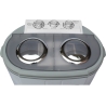 Camry | Washing machine | CR 8052 | Top loading | Washing capacity 3 kg | 1300 RPM | Depth 40 cm | Width 60 cm | White-Grey
