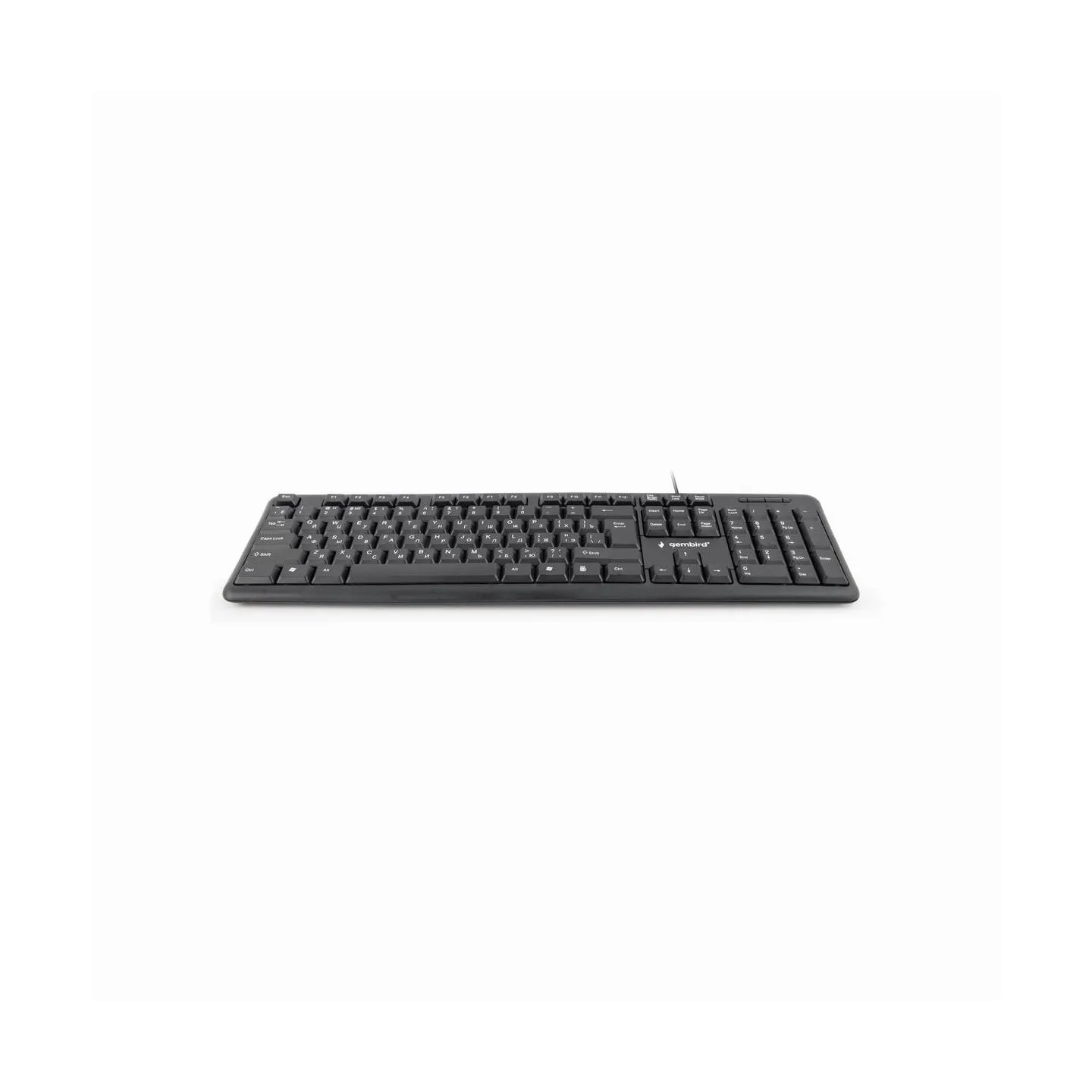 Gembird KEYBOARD STANDART USB RUS/BLACK KB-U-103-RU GEMBIRD