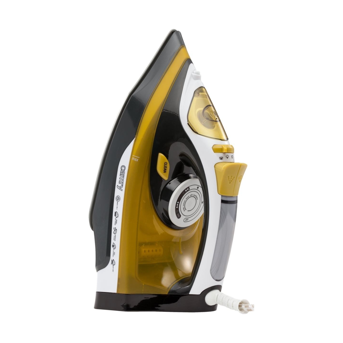 Camry | Iron | CR 5029 | Steam Iron | 2400 W | Continuous steam 40 g/min | Steam boost performance 70 g/min | White/Black/Gold
