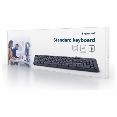 Gembird KEYBOARD STANDART USB RUS/BLACK KB-U-103-RU GEMBIRD