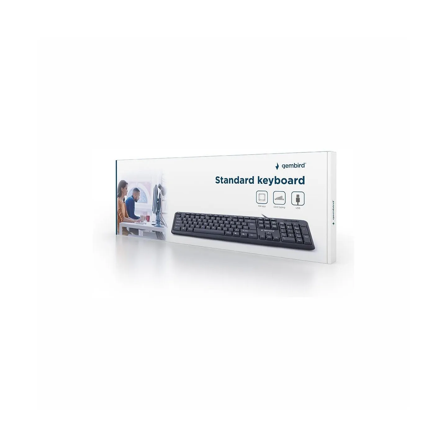 Gembird KEYBOARD STANDART USB RUS/BLACK KB-U-103-RU GEMBIRD