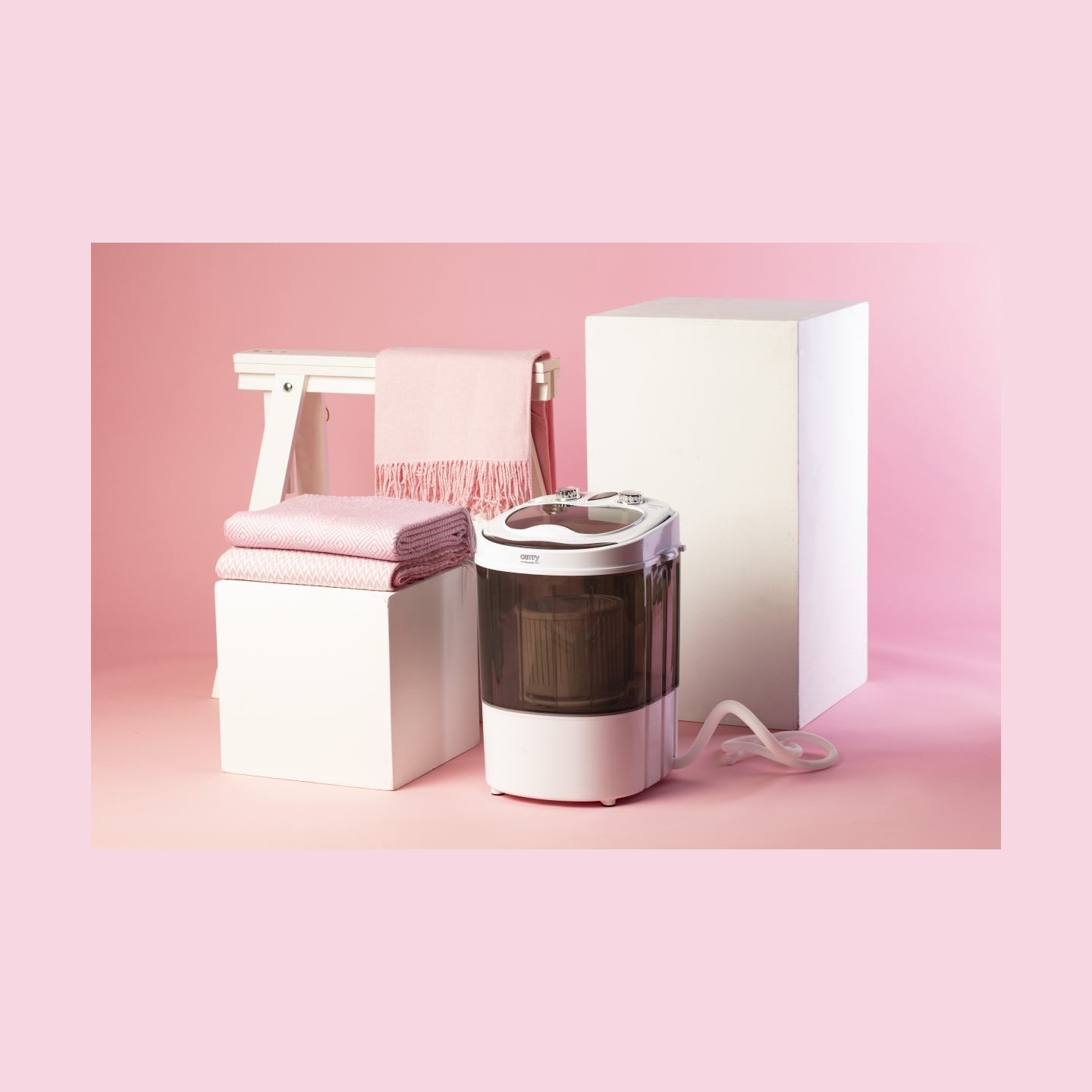 Camry | Mini washing machine | CR 8054 | Top loading | Washing capacity 3 kg | Depth 37 cm | Width 36 cm | White/Gray