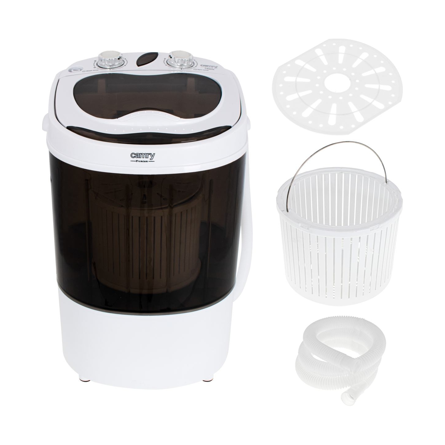 Camry | Mini washing machine | CR 8054 | Top loading | Washing capacity 3 kg | Depth 37 cm | Width 36 cm | White/Gray