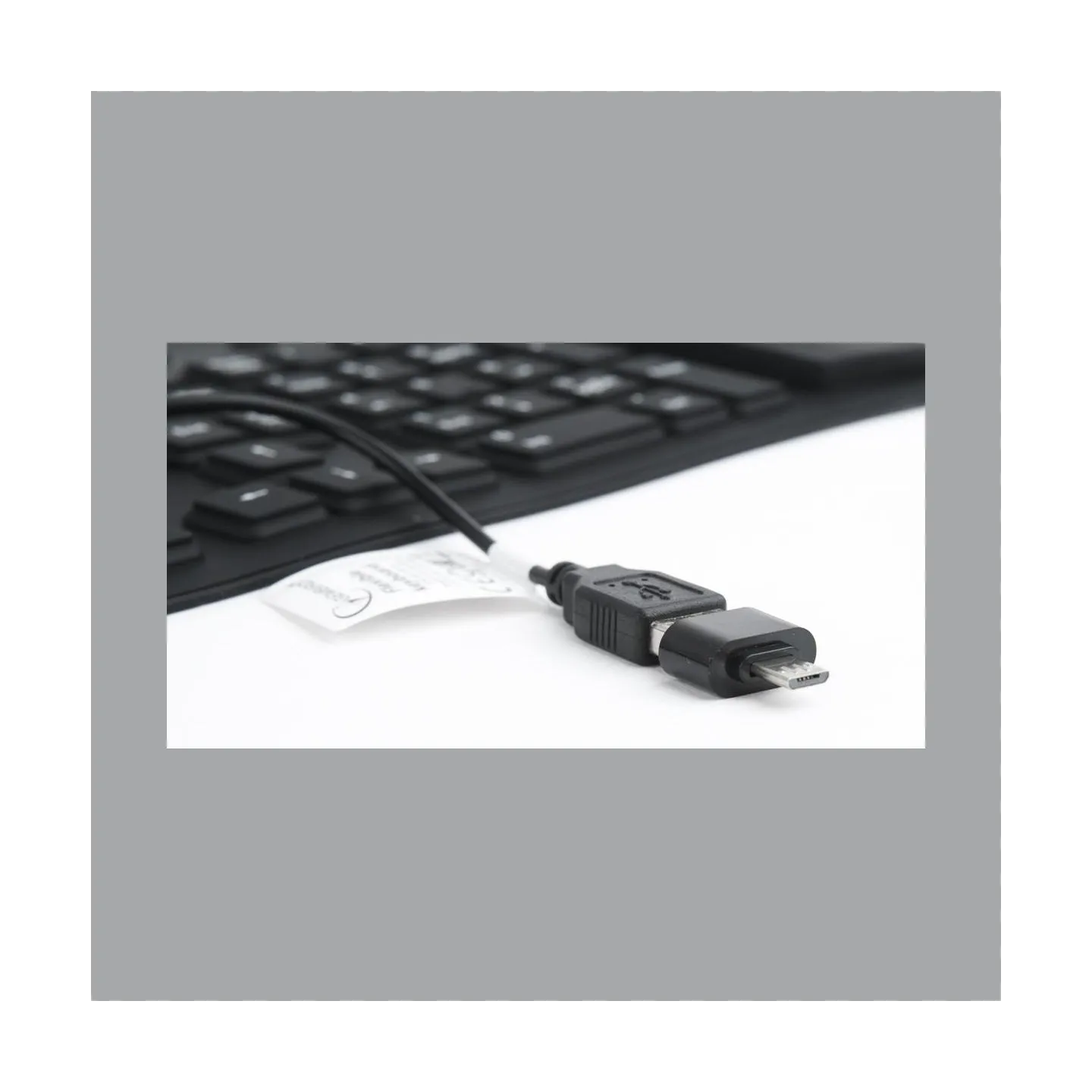 Gembird KEYBOARD FLEXIBLE USB ENG/BLACK KB-109F-B GEMBIRD