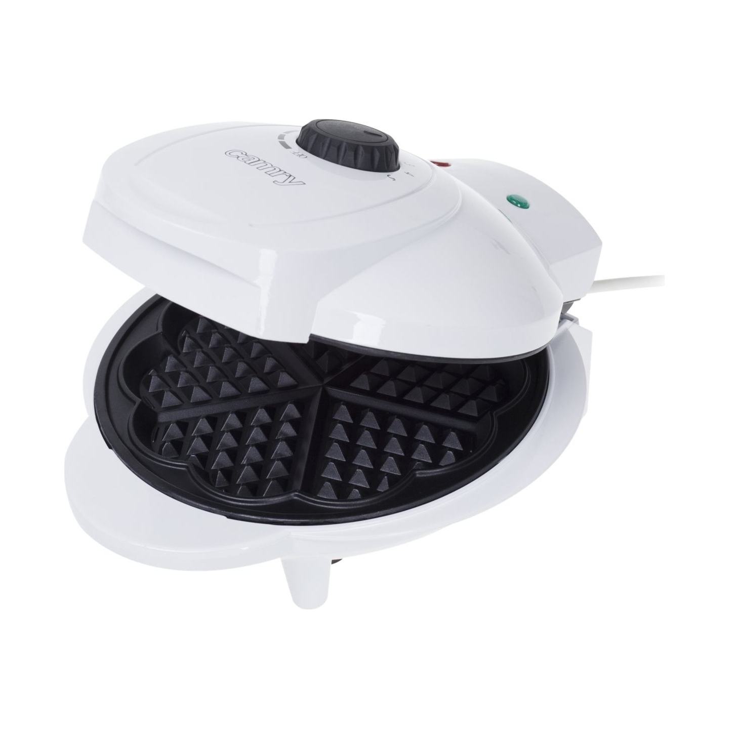 Camry | Waffle maker | CR 3022 | 1000 W | Number of pastry 5 | Heart shaped | White