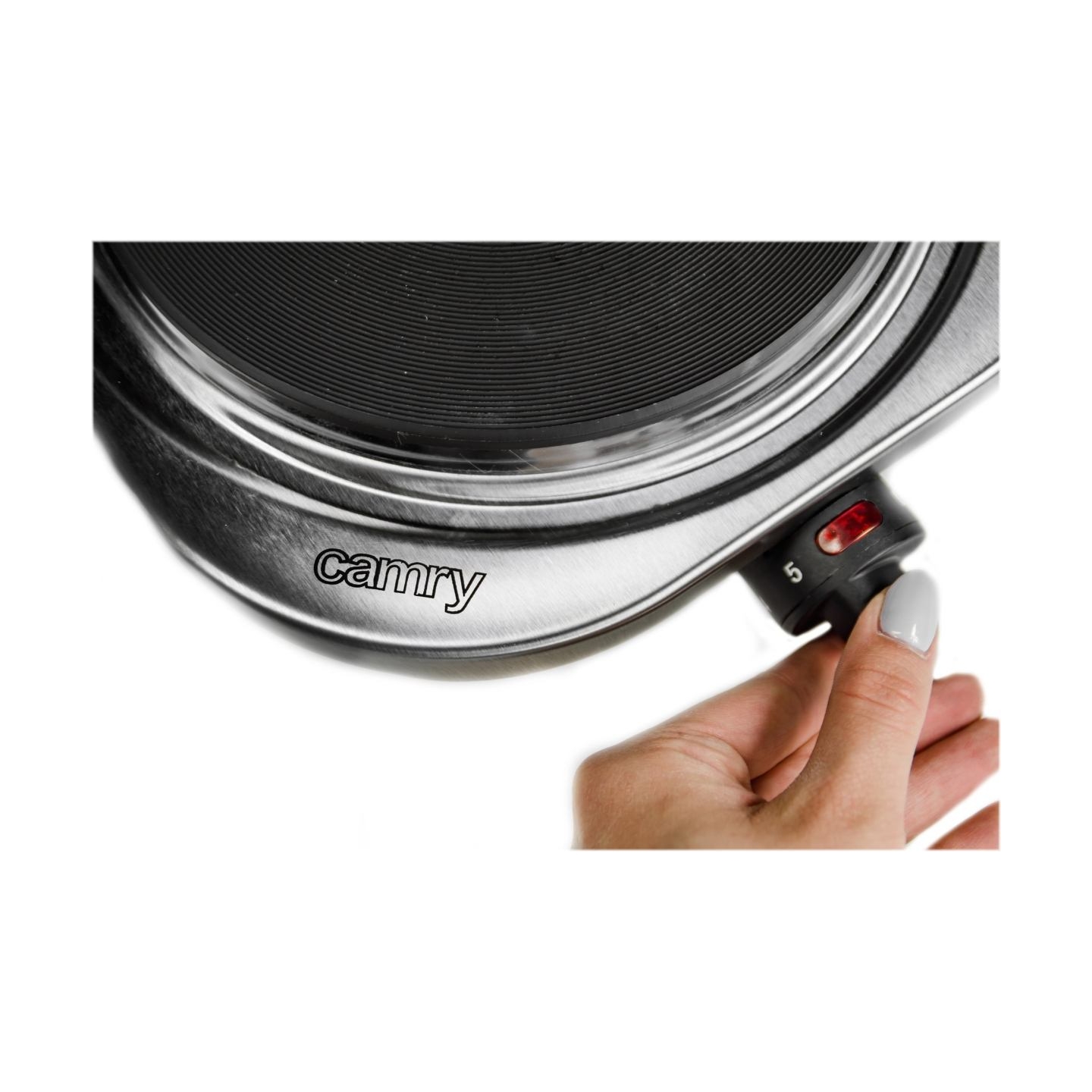 Camry | CR 6510 | Number of burners/cooking zones 1 | Rotary knob | Stainless steel | Electric