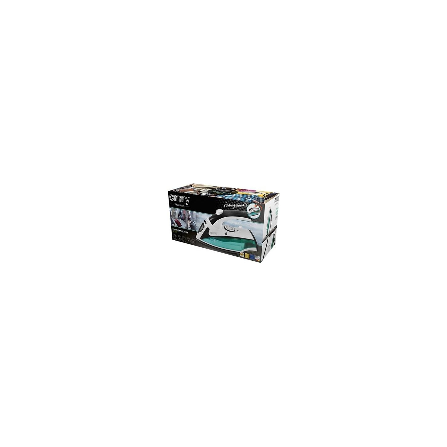 Camry | CR 5024 | Steam Travel iron | 840 W | Water tank capacity 40 ml | White/green/black